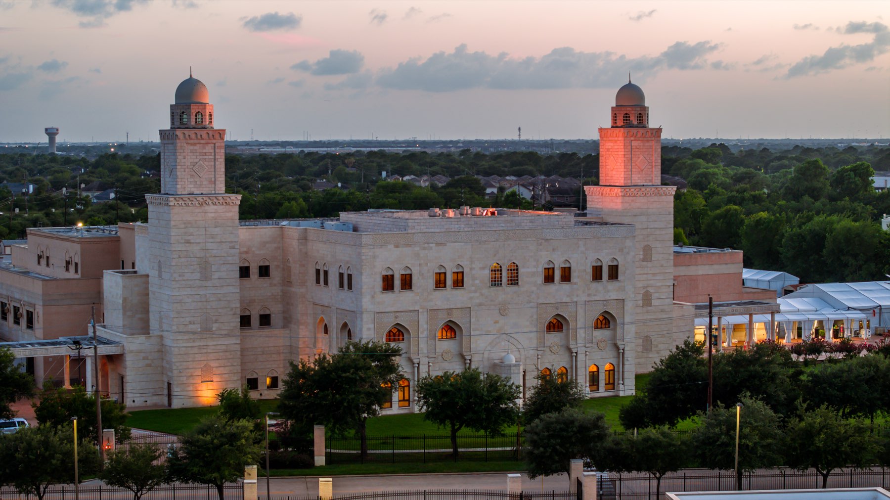 Architecture photographed at dusk